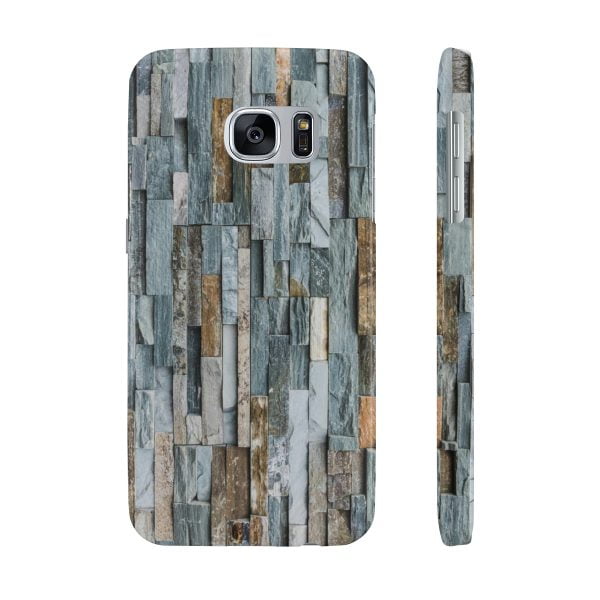 Mobile Phone case of stone, brick texture