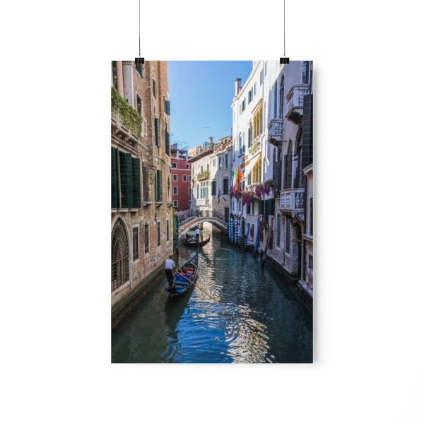 Venice with this stunning photograph of gondolas cruising the canals